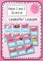 Vorschau - Spiele - Buchstabeneinführung Sp und sp - Lesespiel (1. Klasse) - Deckblatt