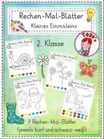 Vorschau - Arbeitsblätter - Einmaleins: Rechen-Mal-Blätter (2. Klasse) - Deckblatt