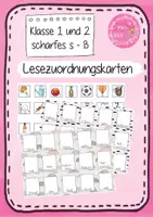 Vorschau - Bildkarten - Buchstabeneinführung ß - Lesezuordnungskarten (1. Klasse) - Deckblatt