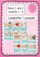 Vorschau - Spiele - Buchstabeneinführung ß - Lesespiel (1. Klasse) - Deckblatt
