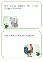 Vorschau - Stationenlernen - Einfache Lesekarten Bauernhof - Seite 3