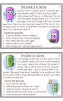 Vorschau - Arbeitsblätter - The Chalkys in Spring - Reading Task Cards - Seite 2