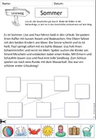 Vorschau - Arbeitsblätter - Leseweg Sommer - Seite 2