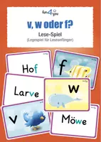 Vorschau - Spiele - v, w oder f? - Lese-Lege-Spiel #Homeschooling - Deckblatt