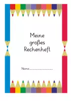 Vorschau - Arbeitsblätter - Rechenheft bis 100 mit Lösungen - Deckblatt