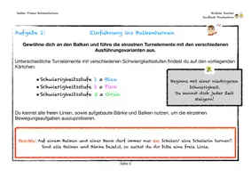 Vorschau - Arbeitsblätter - Freies Balkenturnen - Seite 2