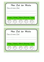 Vorschau - Anderer Materialtyp - Ziel der Woche - Deckblatt