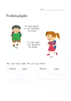 Vorschau - Arbeitsblätter - 2 x Knobelaufgaben Klasse 1/2 mit Einstiegsviedeo und Arbeitsblatt - Seite 2