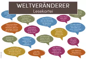 Vorschau - Text - Wachsendes Material Weltveränderer: Interaktive und analoge Lesekartei - Seite 2