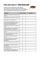 Vorschau - Arbeitsblätter - Fakt oder Fake - Deutschland (PDF) - Seite 1
