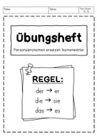 Vorschau - Arbeitsblätter - Pronomen ersetzen Nomen (Übungsheft) - Seite 2