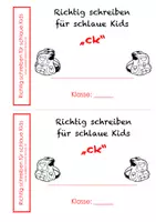 Vorschau - Stationenlernen - Miniheftchen "ck" - Seite 1