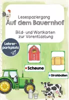 Vorschau - Bildkarten - Lesespaziergang Bauernhof: Wort- und Bildkarten zur Vorentlastung - Deckblatt