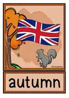 Vorschau - Poster - 22 Autumn/Fall Tafelkarten oder Pinnwand | Wortschatz (Klasse 5–7) - Seite 1