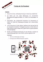 Vorschau - Arbeitsblätter - Arbeitsblatt - Kraftausdauertraining - Deckblatt