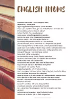 Vorschau - Merkblätter - english idioms, Sprichworte, collocations, Redewendungen Englisch, version 3 - Seite 1