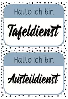Vorschau - Poster - KLASSENDIENSTE - Schilder in 6 Farben - Seite 2