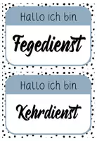 Vorschau - Poster - KLASSENDIENSTE - Schilder in 6 Farben - Seite 3