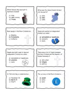 Vorschau - Arbeitsblätter - Materialpaket - Quiz Cards about Northern Ireland, Scotland, India, New Zealand - Seite 2