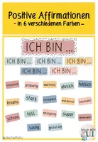 Vorschau - Poster - POSITIVE AFFIRMATIONEN - Karten in 6 Farben - Deckblatt