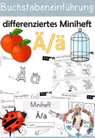 Vorschau - Arbeitsblätter - Buchstabe Ä/ä - Miniheft für die Buchstabeneinführung - Deckblatt
