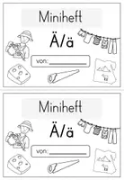 Vorschau - Arbeitsblätter - Buchstabe Ä/ä - Miniheft für die Buchstabeneinführung - Seite 1