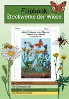 Vorschau - Arbeitsblätter - Flipbook- Stockwerke der Wiese - Deckblatt