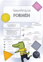 Vorschau - Arbeitsblätter - Geometrische Formen Arbeitsheft / Geometrie Klasse 1 - Deckblatt