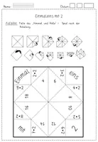 Vorschau - Arbeitsblätter - Himmel und Hölle: Das Einmaleins (Multiplikation Grundschule Mathe Klasse 2-3) - Seite 3