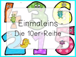 Vorschau - Spiele - interaktive PDF Einmaleins Die 10er Reihe - interaktives Pdf Zehnerreihe - Seite 1