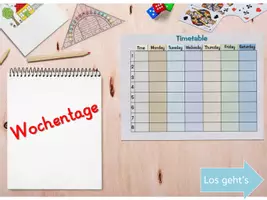 Vorschau - Interaktives Material - Wochentage interaktive PDF - Deckblatt