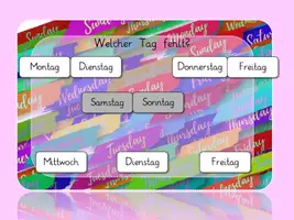 Vorschau - Interaktives Material - Wochentage interaktive PDF - Seite 2