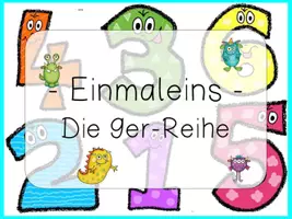 Vorschau - Spiele - interaktive PDF Einmaleins Die 9er Reihe - interaktives Pdf Neunerreihe - Seite 1
