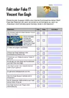 Vorschau - Arbeitsblätter - KUNST: Fakt oder Fake - Vincent Van Gogh (PDF) - Seite 3
