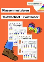Vorschau - Spiele - Taktwechsel Zwiefacher Leit Leit Leitl Klassenmusizieren Body Percussion Boomwhackers - Deckblatt