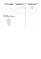Vorschau - Arbeitsblätter - Deutsch: Obst und Gemüse Bildkarten mit Aufgaben - Deutsch als Fremdsprache - Deutsch lernen - Vokabeln - Seite 2