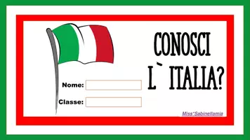 Vorschau - Arbeitsblätter - Conosci l`Italia interaktive PDF und PowerPoint Präsentation über Italien für den Italienisch- Unterricht - Seite 1