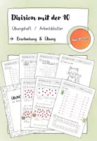 Vorschau - Stundenentwürfe - Übungsheft Division mit der 10 (Einsineins/Einsdurcheins) - Deckblatt