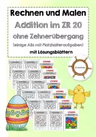 Vorschau - Arbeitsblätter - Materialpaket Rechenmalblätter Addition und Subtraktion ZR 20 (ohne Zehnerübergang) - Seite 1
