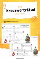 Vorschau - Arbeitsblätter - Kreuzworträtsel Wintersport - Deckblatt