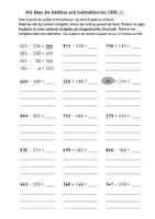 Vorschau - Arbeitsblätter - Halbschriftliche Addition und Subtraktion üben Klasse 3 Paket - Seite 1