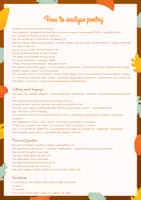 Vorschau - Merkblätter - How to analyse poetry, skill file, helpful phrases, Gedichtanalyse Englisch - Seite 2