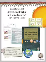 Vorschau - Stundenentwürfe - Bilderbuchprojekt "Der kleine Merkur und seine Freunde" - Deckblatt