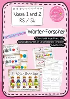 Vorschau - Poster - Wörter-Forscher - Jeden Tag ein Wort - FRESCH-Methode Rechtschreibbewusstsein fördern - Deckblatt