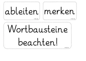 Vorschau - Anderer Materialtyp - Tafelmaterial zur FRESCH-Methode: Wortkarten - Rechtschreibbewusstsein fördern - Seite 2