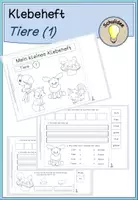 Vorschau - Arbeitsblätter - Materialpaket Klebeheft Tiere 1-3 - Deckblatt
