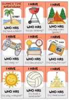 Vorschau - Spiele - Summer Activities Englisch – Sommeraktivitäten, Going to Future, Zukunft, Summer Vocabulary, Wortschatz, Grammar | I Have Who Has, 2 Spiele, Kartenspiel 3., 4., 5., 6. Klasse, Grundschule, Sekundarstufe - Seite 2