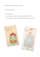 Vorschau - Mal- und Bastelvorlagen - Ramadan Fensterbild-Laterne Bastelanleitung - Deckblatt