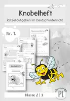 Vorschau - Arbeitsblätter - Knobelheft Nr. 1 Deutschunterricht: Klasse 2|3 (Begabtenförderung) - Deckblatt