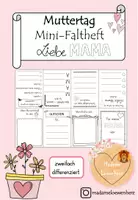 Vorschau - Arbeitsblätter - Muttertag (Mini-Faltheft) - Deckblatt